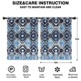 thumbnail image 2 of Blackout Kids Curtains,Blue Geometric Pattern Childrens Insulated Curtains Set Of 2,Bedroom Essentials,Toddler Room Decor 42x54in(106x137cm), 2 of 5