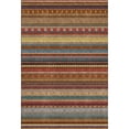 thumbnail image 2 of Addison Rugs Mayfield Premium Machine Washable Transitional Stripes Paprika Rectangle Rug, 8' x 10', 2 of 6