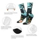 thumbnail image 4 of Fotbe Black Panther Floral Illustration Calcetas Largas con Estampado para Hombre y Mujer – Calcetas de Compresión Transpirables y Elásticas, Viajar y Uso Diario Talla 5-11, 4 of 6