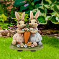 thumbnail image 4 of Gupgi Bunny Garden Stakes Funny Rabbits Carrot/Easter Egg Spring Garden Lawn Decoration, 4 of 8