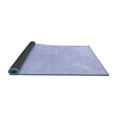 thumbnail image 2 of Ahgly Company Indoor Square Solid Blue Modern Area Rugs, 3' Square, 2 of 4