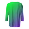 thumbnail image 5 of Ombre Shirts for Women Plus Size Casual Top Summer Cute Gradient Tunic Tees Crewneck Pullover Tops, 5 of 5