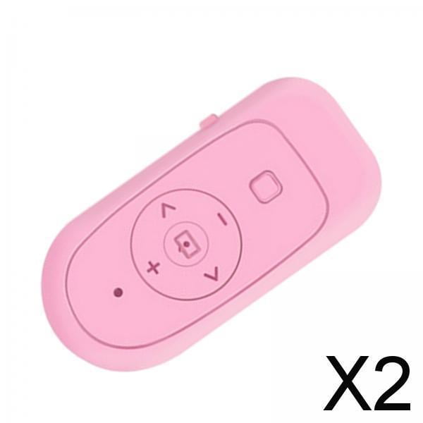 Control remoto de cámara inalámbrica,Cámara inalámbrica Control remoto Bluetooth Control remoto,Controlador Selfie Obturador Botón del disparador automático,Estilo compacto 2 piezas