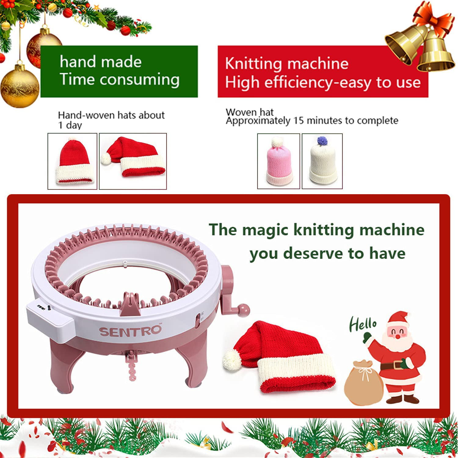 knitting machines/knitting machine 22 needles/smart loom-knitting loom DIY  hand knitting machine-suitable for beginners and knitting enthusiasts/22
