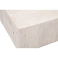 thumbnail image 3 of Benjara Rexi 54 Inch Modern Wood Coffee Table, Rectangular Plinth Platform, White, 3 of 7