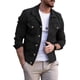 thumbnail image 1 of CHARTOU - chamarra de mezclilla para hombre, ajuste regular, con botones, manga larga, estilo vaquero, para hombre, 1 of 2