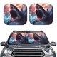 thumbnail image 2 of Balery Dramatic Shark Attack Parasol para parabrisas de coche de 2 piezas | Parasol plegable para parabrisas delantero de coche para la mayoría de sedanes-Medium, 2 of 6