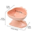 thumbnail image 3 of Ergonomic Plastic Pet Bowl for Cats and Dogs – 350ml Food and Water Dish with Cervical Spine Support – Easy-to-Clean, Stylish & Durable Feeding Bowl for Small Pets, 3 of 4