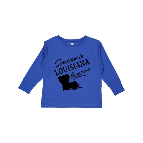 Inktastic Someone in Louisiana Loves Me Boys or Girls Long Sleeve Toddler T-Shirt