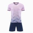 thumbnail image 4 of KPOPLK Boys Clothes Athletic 2-Piece Outfit Clothing Set Short Sleeve Shirt Tee & Shorts for Kids 1-13 Years Size 9-10 Years,Pink, 4 of 4