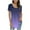 Purple, variant on Fesfesfes Ladies Tops Women Fashion Printed Casual Round Neck Short Sleeve Loose T-Shirt Blouse Tops Womens Tops Casual XS(US:2)
