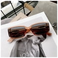 thumbnail image 4 of AJGRHE Rectangle Sunglasses for Women Men Trendy Retro Trendy Sun Glasses 90’s Vintage Square Frame Bronze, 4 of 5