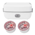 thumbnail image 1 of Leakage Proof Lunch Box with 2 Stainless Steel Inner Bowls for Office, Portable Electric Cooker, Convenient to Use, Dishwasher Safe, 1 of 7