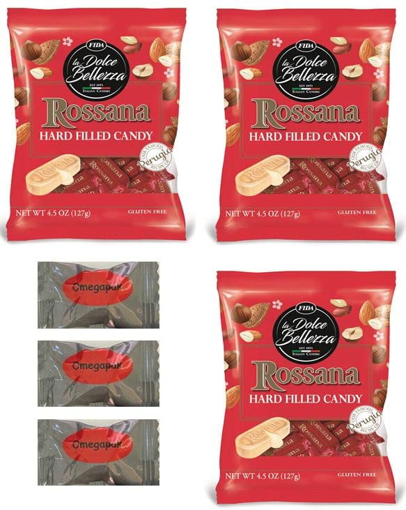 Fida Hard Filled Italian Candy with Omegapak Starlight Mints, Imported