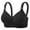 Black, variant on Wdfiry Women's Plus Size Bra Embroidery Comfortable Breathable No Underwire Push Up Bra Full Coverage Soft Support Bralettes
