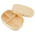 thumbnail image 1 of Bento Box, Clear Texture Wooden Lunch Box Large Single Layer Japanese Style  For Climbing For Picnics For Hiking, 1 of 8