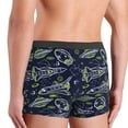 thumbnail image 4 of Men's Boxer Briefs, Hand Drawn Rockets Soft Comfy Mens Underwear Boxer Briefs Breathable With Widen Waist, 4 of 7