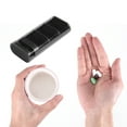 thumbnail image 4 of Unique Bargains 1 Pc 3 Grids Pill Case Durable for Travel Black, 4 of 6