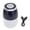 Dark Blue Silver Plated, variant on NFTIGB Electric Garlic Chopper 3 Blade Powerful Motor Multifunctional Food Processor USB Charging Silent Garlic Chopper for Meat Dark Blue Silver Plated