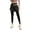Black, variant on 2 in 1 High Waist Leggings with Shorts for Women with Pockets Athletic Yoga Tennis Dance Pants