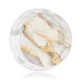 thumbnail image 3 of Round Glass Ashtray 8.5×3.5in Non-Bubble Anti-Rolling Edge Smooth Not Hurt Hands For Living Room Bedroom Work Hotel Office Car Grey And White Gold Marble, 3 of 8