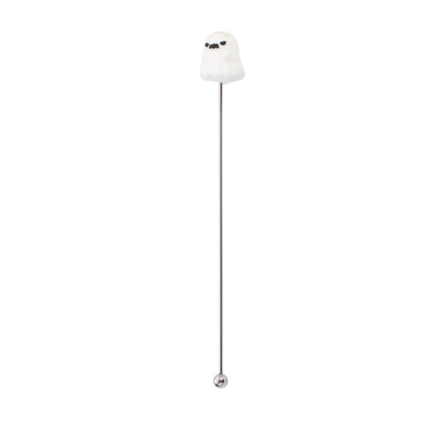 Yhmxh Utensilios de cocina Cuchara mezcladora de barra de cocina con temática de Halloween, cuchara mezcladora de bebidas de acero inoxidable 304 Muebles para cocina Accesorios de cocina