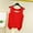#424-Red, variant on Roncen Women's Thermal Vest, Fleece Lined Seamless Tank Top, Printed Warm Sleeveless Undershirt