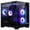 Black, variant on Hoengager Panorama Gaming PC -AMD Ryzen 7 5700X 3.4GHz ,GeForce RTX 3050 6G,16GB DDR4 ,1TB M.2 and 2TB SSD, Liquid Cooler,Windows 11 Desktop Computer
