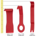 thumbnail image 5 of Ram-Pro Auto Trim Door Panel Fastener Clip Removal Tool Kit Window Molding Auto Clip Pliers Fastener Remover Pry Tool Set with Storage Bag Different Sizes Removers Set for Car Audio Dash Door, 5 of 8