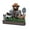 Smokey Friends & Nature, variant on Rivers Edge Products Salt and Pepper Shakers Set, Unique Poly Resin and Glass Spice Dispenser, Novelty Kitchen Counter Decor, Rooster