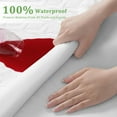 thumbnail image 5 of Premium 100% Waterproof Mattress Protector Queen Size Cooling Bed Mattress Pad Cover Soft 35% Viscose from Bamboo Breathable All-Round Protection Noiseless Vinyl Free Washable (White, Queen), 5 of 8