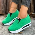 thumbnail image 5 of uvwlwu Breathable On Walking Shoes Soft Sole Lightweight Casual Sneakers With Arch Support Non Comfort Insoles(Green,6), 5 of 8