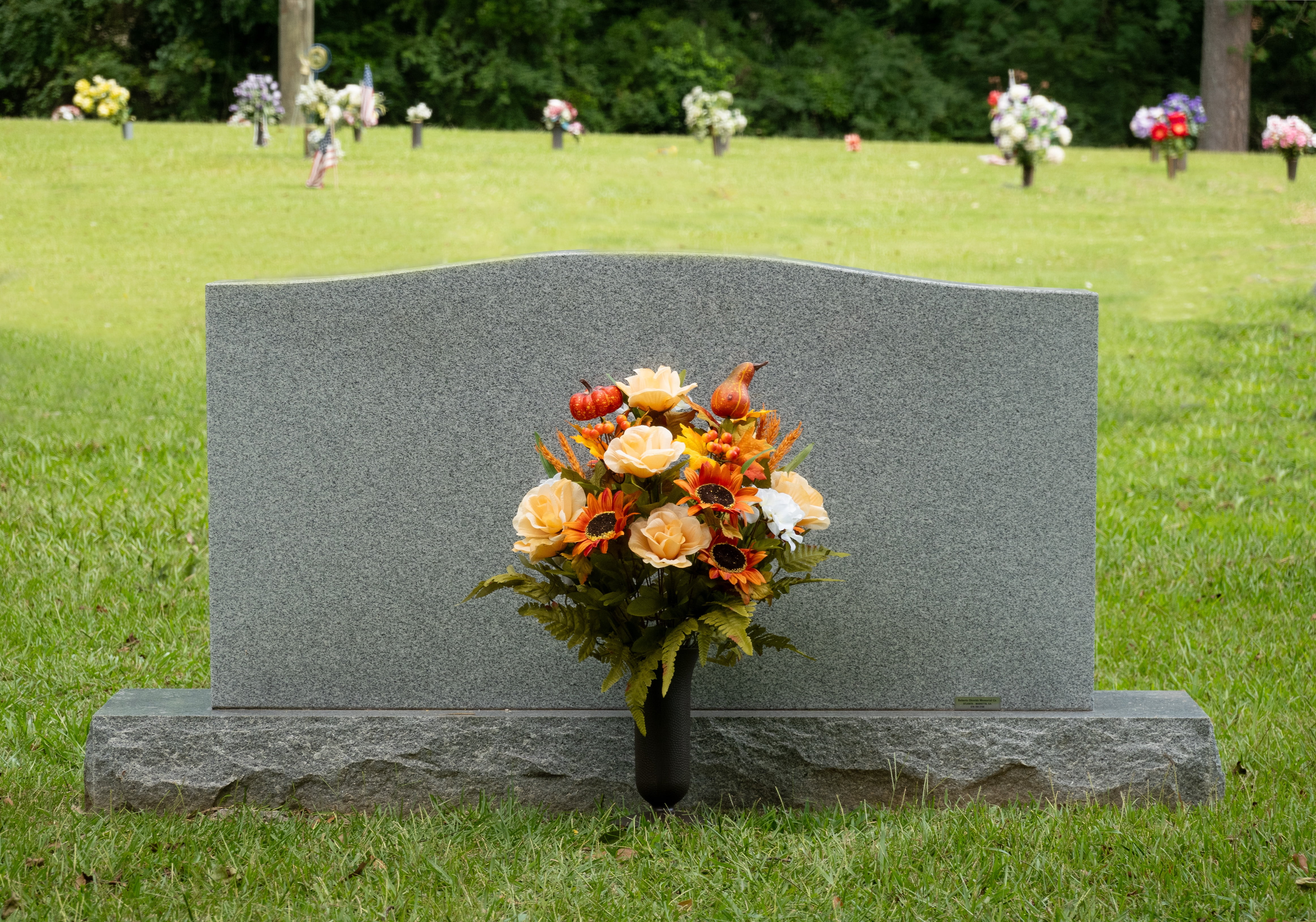 Sympathy Silks 24" Artificial Auburn Sunflower Cream Rose Fall Bouquet