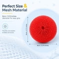 thumbnail image 2 of Casewin 30 Pack Dish Scrub Brush Nylon Scouring Pads Assorted Colors Round Plastic Dish Scrubbers Mesh Scourers Poly Mesh Scouring Dish Pads for Kitchen, 2 of 8