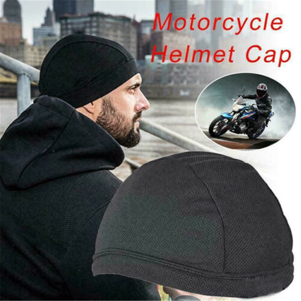 Moisture Wicking Cooling Sunscreen Helmet Inner Liner Beanie Dome Cap Sweatband 