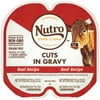 Nutro Grain Free Natural Wet Cat Food Cuts In Gravy Beef Recipe, (1) 2.64 Oz. Perfect Portions Twin-Pack Tray