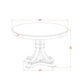 thumbnail image 3 of Luxe by East West Furniture 5 Piece Dining Set For 4 Includes 48" Round Table In Beige Red Color, 3 of 7