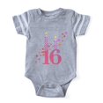 thumbnail image 1 of CafePress - Birthday 16 Candle_Tr - Cute Infant Baby Football Bodysuit, 1 of 1