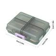 thumbnail image 3 of Kraoden Portable Travel Vitamin Organizer, 8 Compartment Pill Box with Large Capacity, Secure Seal, Unique Shape, and Easy Carry Design for Outdoor Trips, 3 of 6