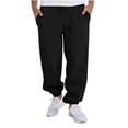 thumbnail image 2 of Lovskoo Men's Casual Cargo Pants Close Bottom Fashion Joggers Sports Pants - Cotton Pants Sweatpants Trousers Long Pants Black, 2 of 8