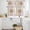 Multicolor White, variant on Beige Boho Kitchen Curtains Sets for Windows 24 Inch Length, Retro Ethnic Shabby Colorful Floral Patterned Rod Pocket Window Treatments Tier Curtains and Valances Set for Bedroom/Bathroom