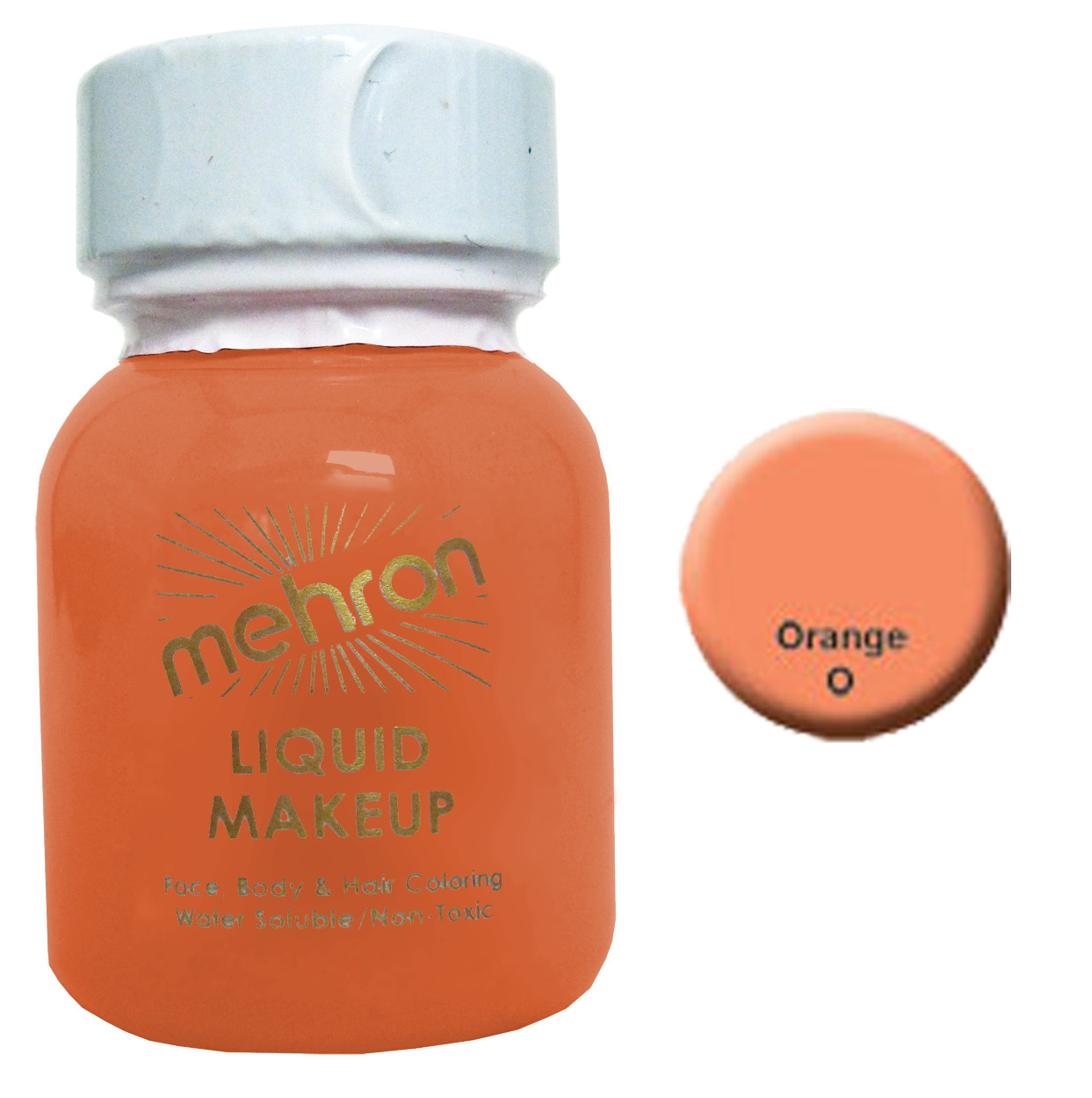 Mehron Liquid Face Paints Orange O (1 oz)