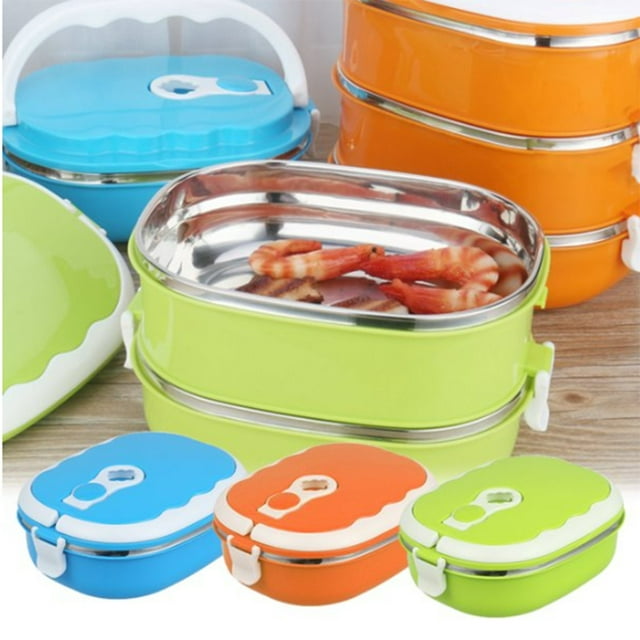 Stainless Steel Insulated Lunch Layer Insulated Food Storage Containers Freezer Organizer for Chest Freezer Storage Containers for Closet Food Storage Containers Glass Food Storage
