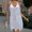 White, variant on Pisexur Sleeveless V-Neck Dress Women's Fashion Suspender Crewneck Sequin Feather Sleeveless Solid Mini Dress Women Dress