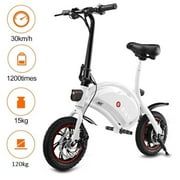 DYU 12" Electric Bike for Adults 30km/h 350w Ultra-light City ebike Assisted Bicycle with Removable 36V 5.2AH Large Capacity lithi um Battery Charg er Smart APP