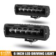 6 Inch 7D 6D LED Light Bar offroad Driving Running Light work lamp fog