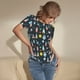 thumbnail image 3 of Balery Rocket Space Body de cuello redondo de manga corta para mujer Tops de manga corta Tops básicos-XX-Large, 3 of 7
