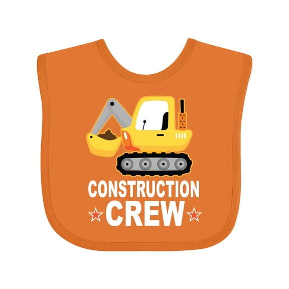 Inktastic Construction Crew Boys Shovel Truck Boys Baby Bib