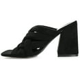 thumbnail image 2 of Journee Womens Dorisa Open Square Toe Block Heel Sandals, 2 of 9