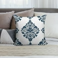 thumbnail image 6 of Blue And White Pioneer Flower Pillow Covers,Blue And White Pioneer Flower Throw Pillow Covers 24"×24" ,Living Room Sofa Couch Pillow Covers,Decorative Pillow Covers, 6 of 7